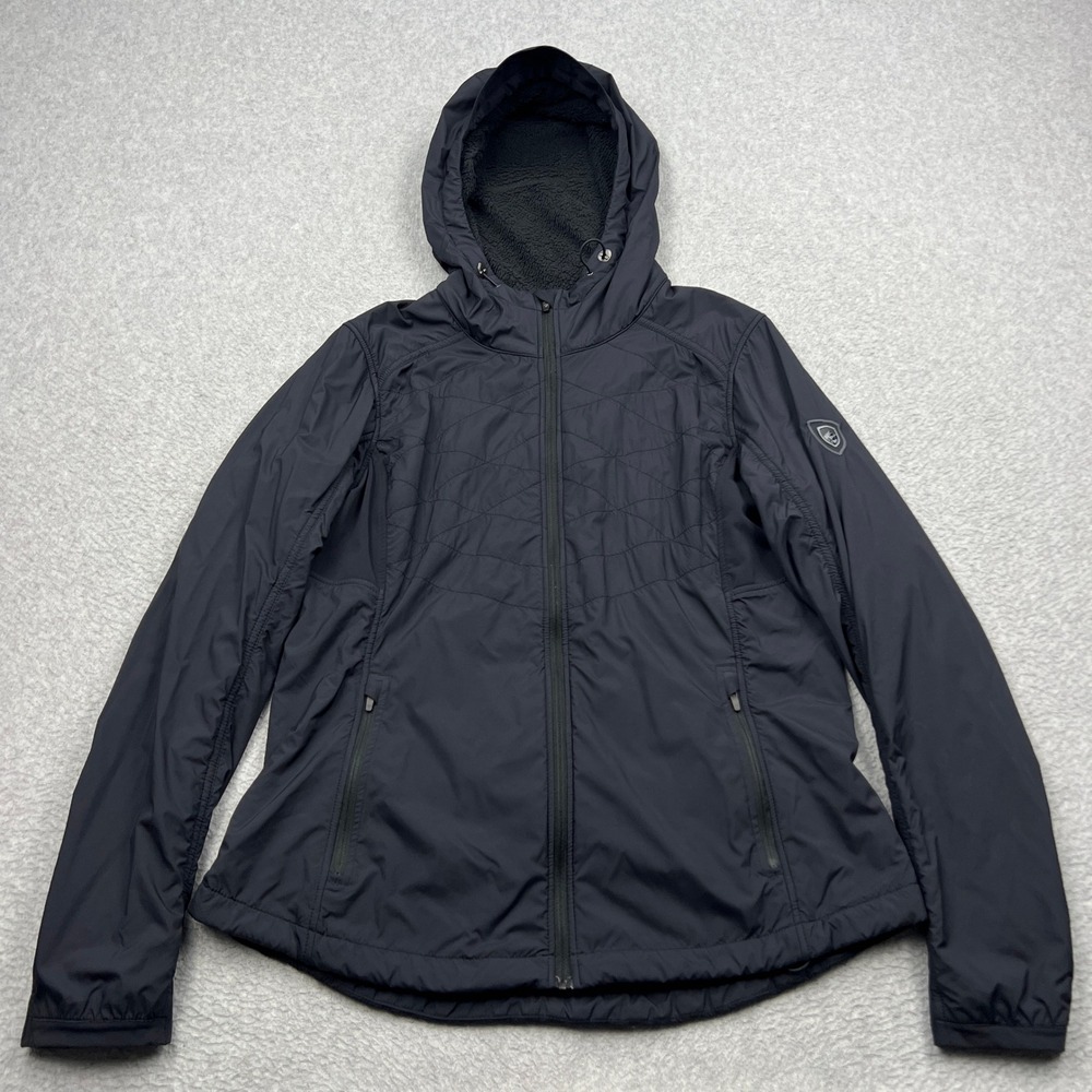KUHL The One Hoody Jacket Women's Medium Black Windproof Water Resistant Outdoor